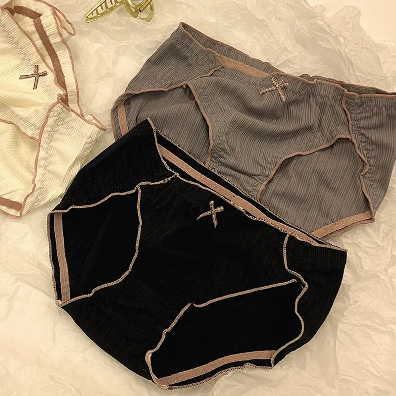 カジュアル シンプル ファッション リボン 切り替え 生理用 ショーツ