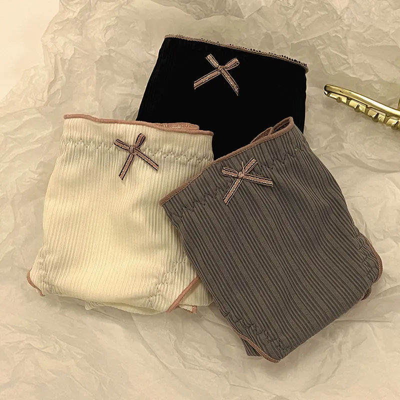 カジュアル シンプル ファッション リボン 切り替え 生理用 ショーツ