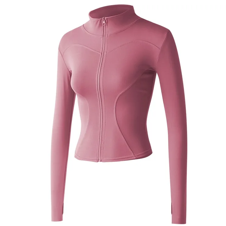 新登場 スポーツ 型崩れしない ファスナー 長袖 キレカジ ハーフネック ヨガ トップス