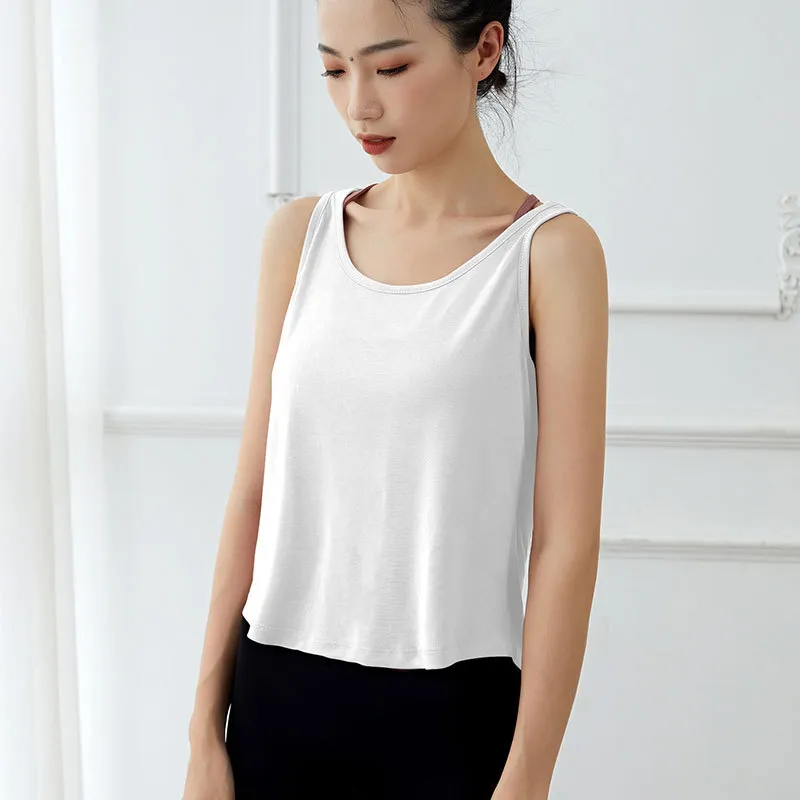 運動欠かせない 背中綺麗 フィットネス 体型カバー 無地 ヨガトップス