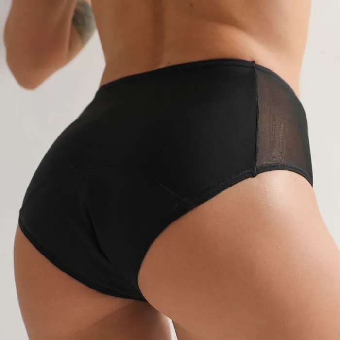 【サイズ展開】 生理用 メッシュ 切り替え 透け透け 通気性良い 漏れにくい 無地 サニタリー