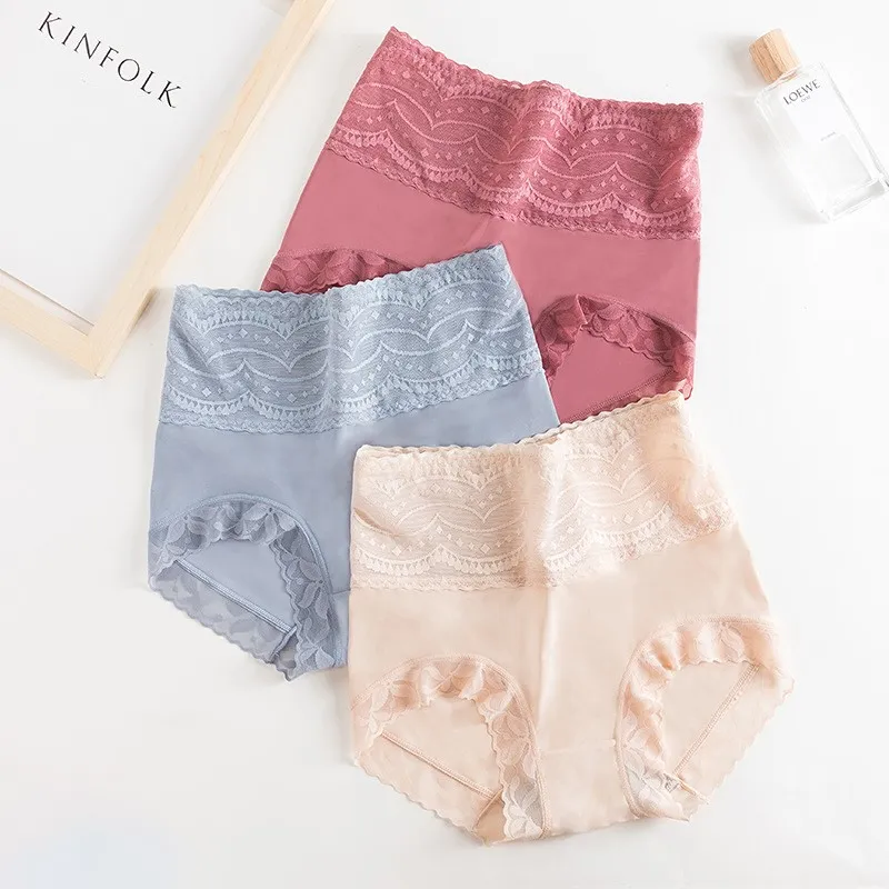 無地 切り替え デザイン性抜群 伸縮性のある レース ヒップアップ サニタリー