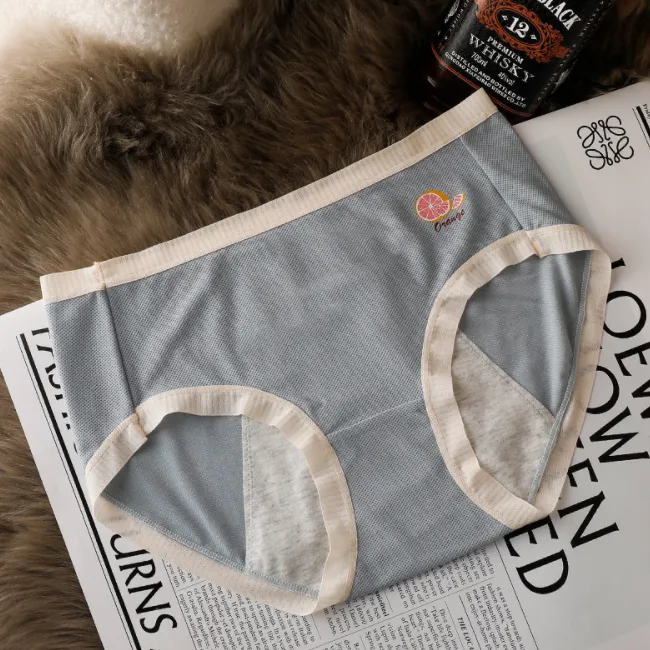 キュート プリント 果物柄 肌触り抜群 フィット 漏れない サニタリー