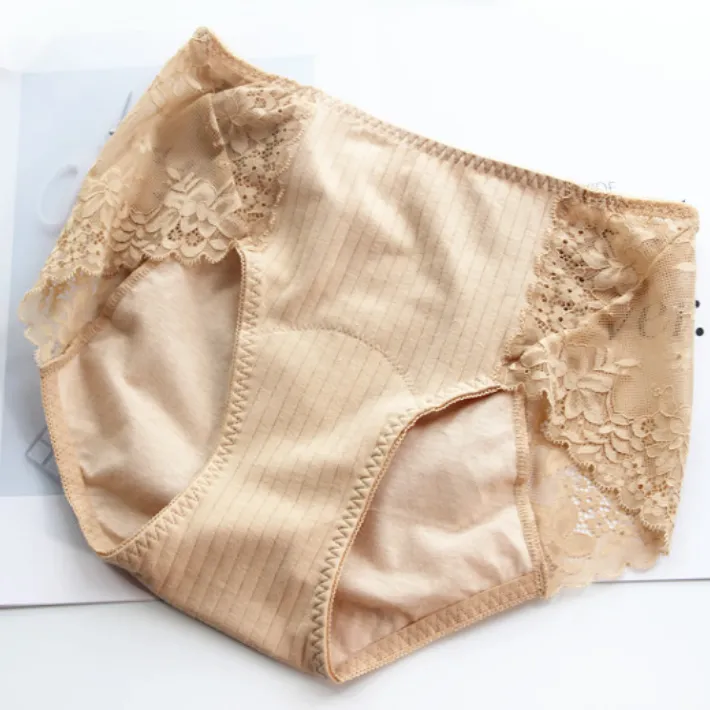 2点セット レース 無地 綿 漏れにくい 柔らかい スウィート 生理用 サニタリー