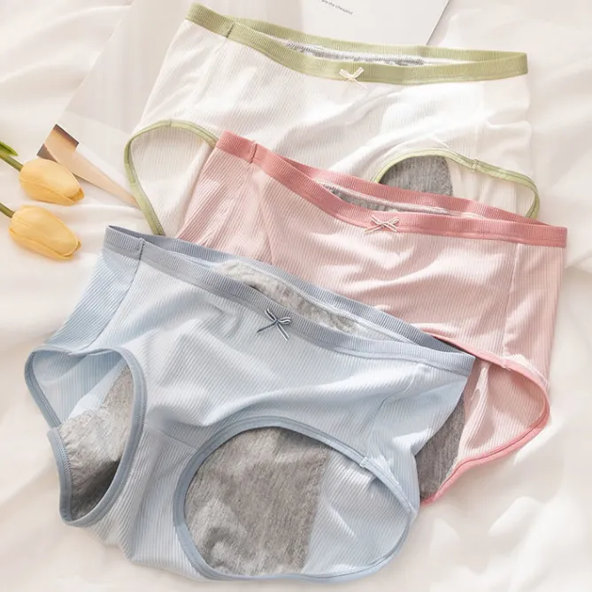 3点セット 可愛い 生理用 通気性良い 柔らかい  漏れにくい 学生 便利 サニタリー