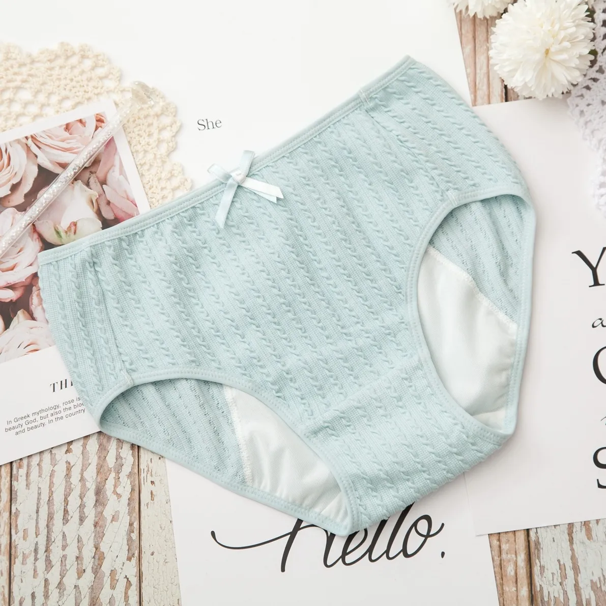 超かわいい  高通気 ヒップアップ リボン付き ムレにくい  柔らかい  漏れにくい 抗菌防臭  サニタリー