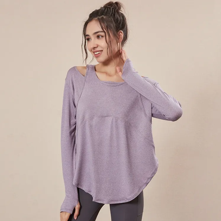 SNSで話題沸騰 ゆったり 吸汗 シンプル 個性的なデザイン 速乾 ランニング 運動 無地 ヨガトップス