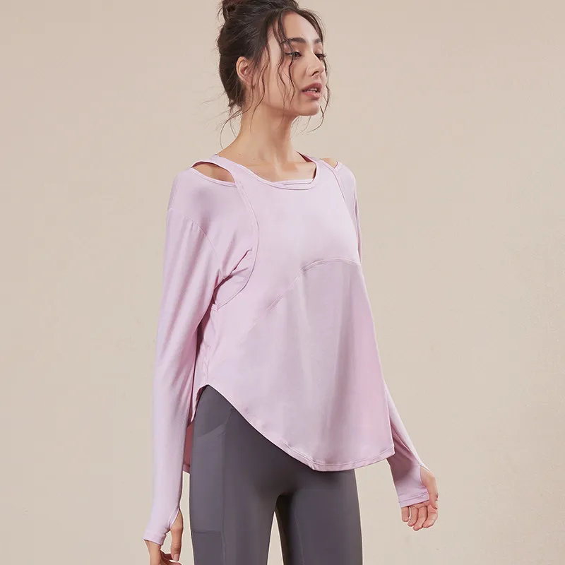 SNSで話題沸騰 ゆったり 吸汗 シンプル 個性的なデザイン 速乾 ランニング 運動 無地 ヨガトップス