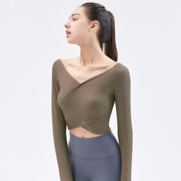 デザイン性抜群 ファッション セクシー 無地 吸汗 超人気 ランニング 運動 肌に優しい ヨガトップス