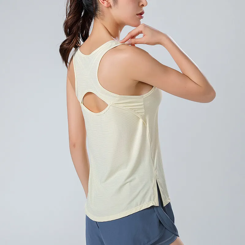 韓国ファッション スポーツ系 吸汗 ゆったり 速乾性 無地 ヨガトップス