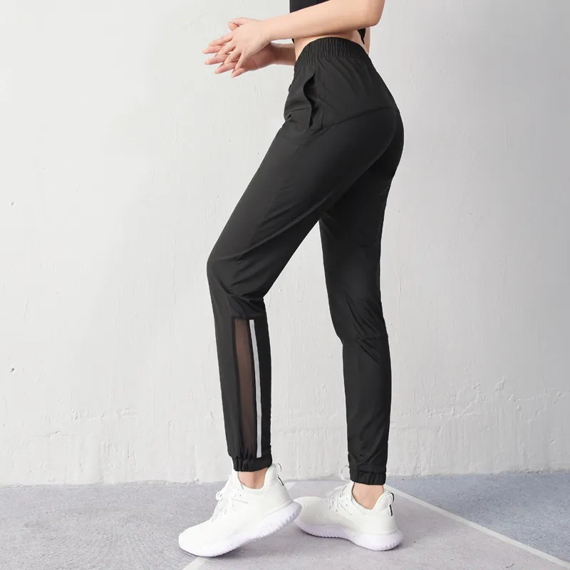 吸収速乾 抗菌防臭 シンプル 切り替え 無地 ヨガパンツ