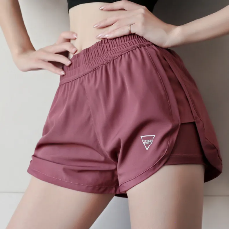 夏欠かせない パンチラ防止 高通気 レイヤード 着心地良い 無地 スポーツ ヨガパンツ