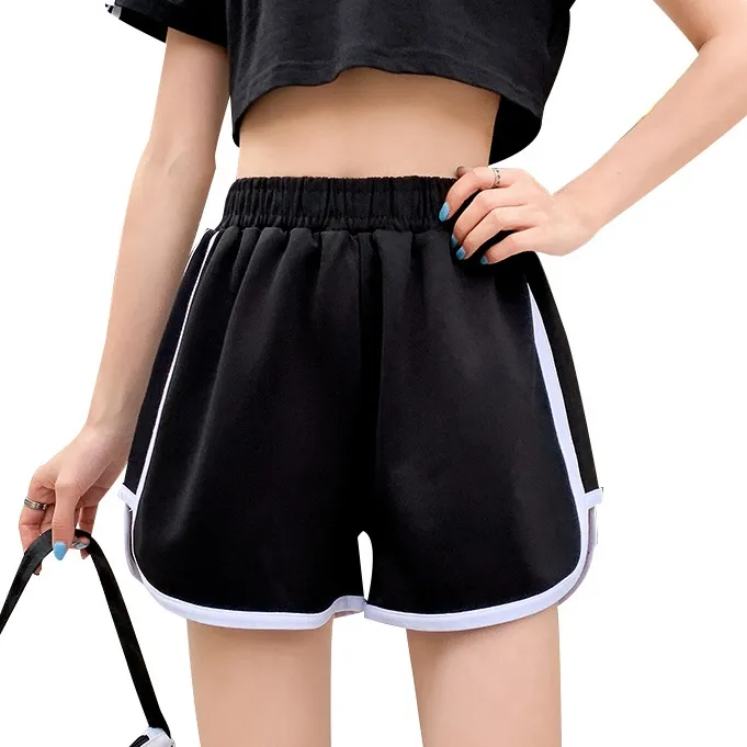 オシャレ韓国風 ゆったり 配色 スポーツ 切り替え 速乾 カジュアル ヨガパンツ