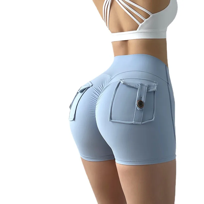 タイト ハイウエスト クッション性 全4色 ヒップアップ スポーツ ヨガパンツ