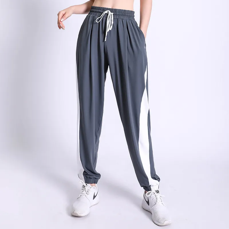 抗菌防臭 運動着 軽い手持ち感 ハイウエスト 切り替え 配色 ヨガパンツ