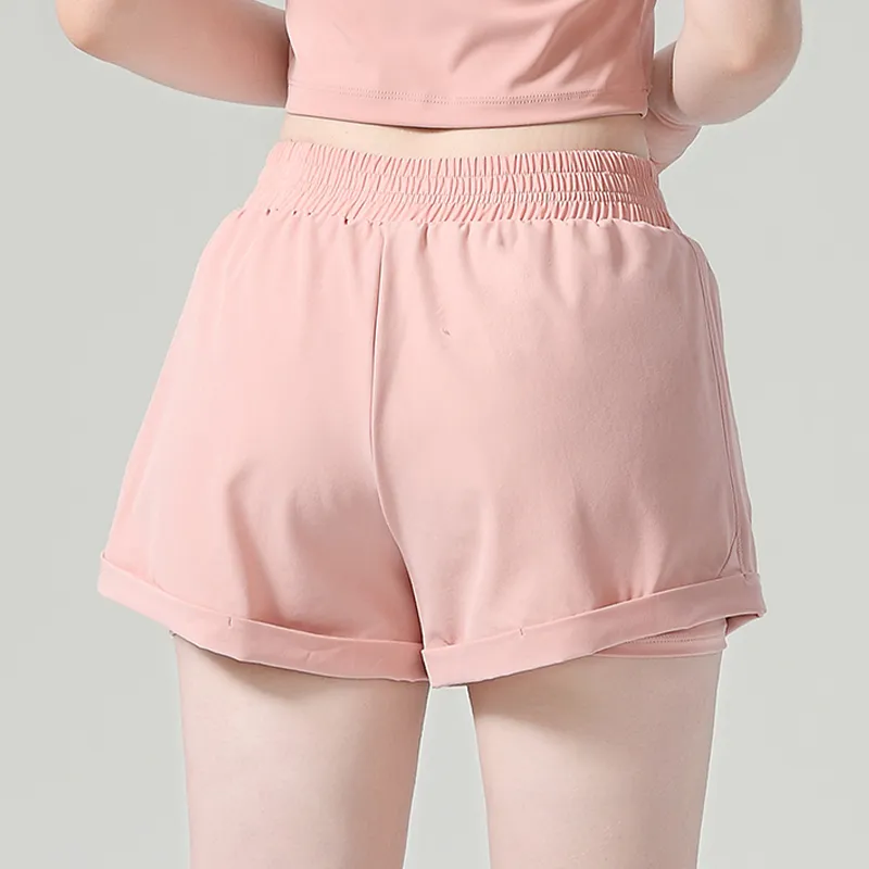 速乾 ルーズ チラ見え防止 ハイウエスト トレーニング スポーツウェア ヨガパンツ