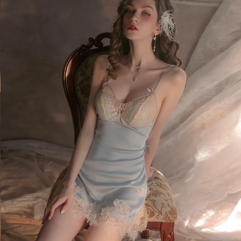 素敵に見え レース セクシー 透け感 ボウタイデザイン 男心をくすぐる ベビードール