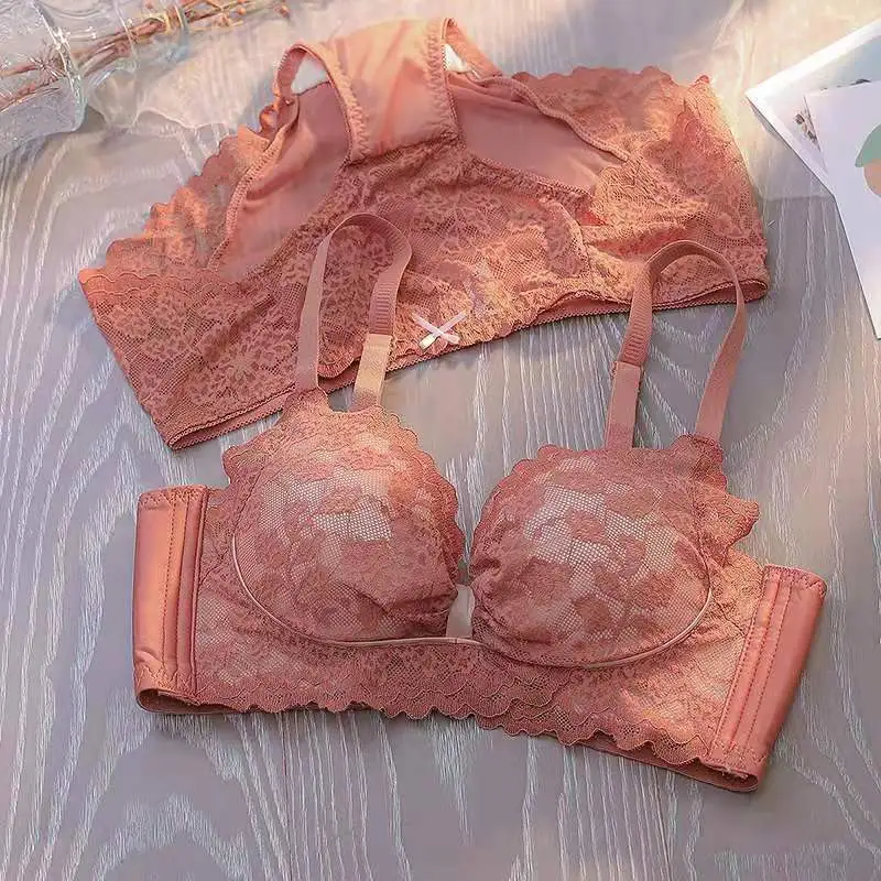 まん丸バスト 単品販売可能 ノンワイヤー A-Bカップ レース 盛れる 可愛い ブラ・ショーツセット