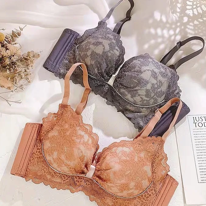 まん丸バスト 単品販売可能 ノンワイヤー A-Bカップ レース 盛れる 可愛い ブラ・ショーツセット