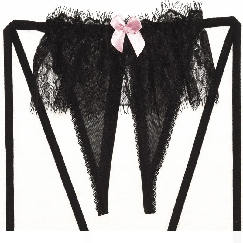 全4色 レース するりと脱げる かわいい過激 エッチ 露出度が高く 穴開き エロい Tバック・タンガ