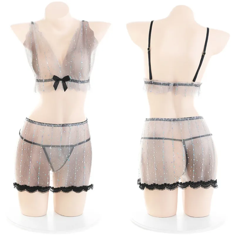 妖艶なレース きらきら 透けてキレイ セクシー 恋する乙女 エロ可愛い ベビードール