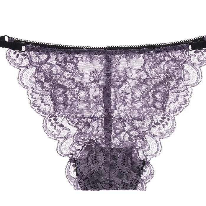 5色展開 レース 切り替え 配色 綿 柔らかい 高通気 Tバック・タンガ