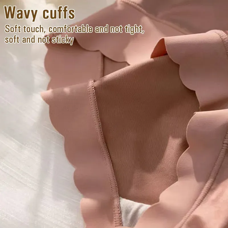 【大きいサイズ】楽フィット 肌触りよく 夏の宝物 6色展開 無地 リボン シームレス ショーツ