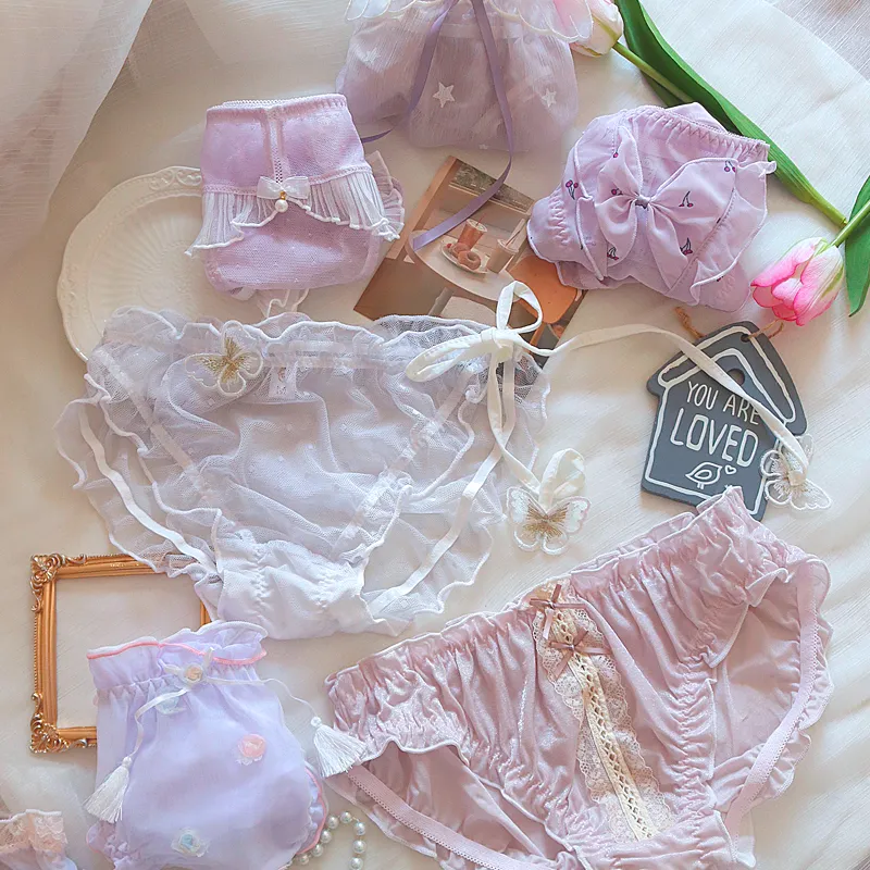 【パープルコレクション】可愛い マボロシ レース 透かし彫り美尻 スタンダードショーツ