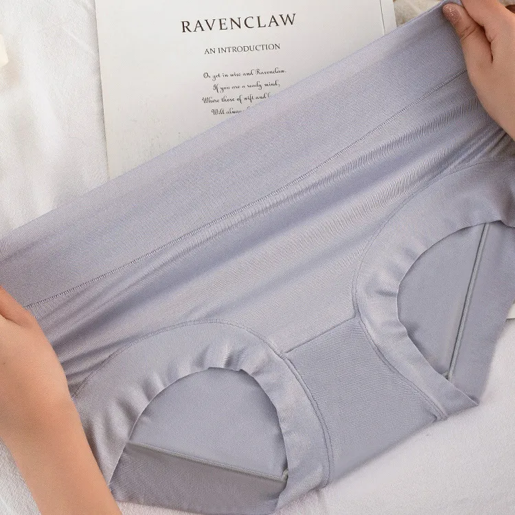 中高年 女性 ショーツ 綿混素材 無地 高通気 シンプル 伸縮 ハイウエスト スタンダード