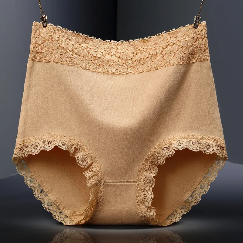 綿 ショーツ ハイウエスト おなか引き締め ヒップアップ 母の日 おみやげ レース スタンダード