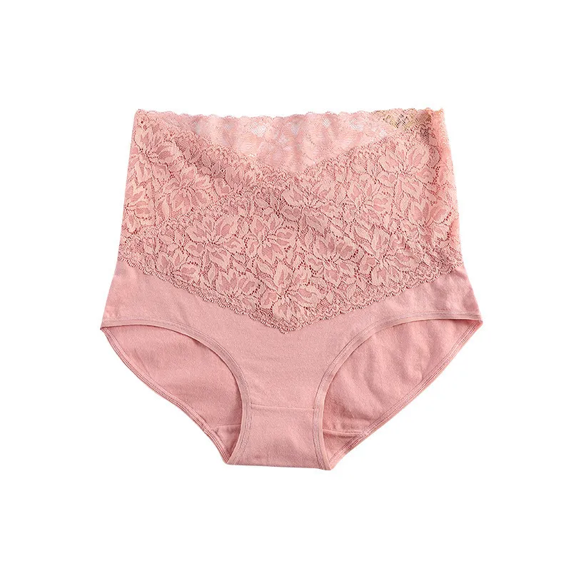超人気 6色展開 ハイウエスト レース 締め付けにくい 高通気 体型補正 美尻 ショーツ