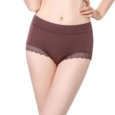 お腹をスッキリ ハイウエスト 多色お選び可 楽フィット レース切り替え美尻 ショーツ
