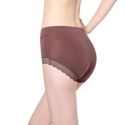お腹をスッキリ ハイウエスト 多色お選び可 楽フィット レース切り替え美尻 ショーツ