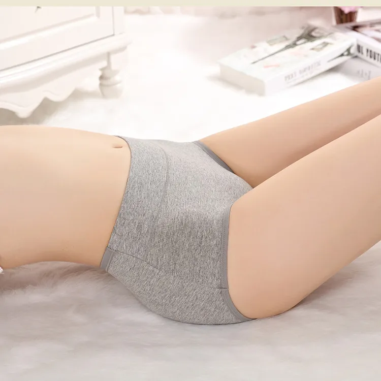 定番シンプル ヒップアップ 綿 抗菌 防臭 毎日着たい ハイウエスト ショーツ