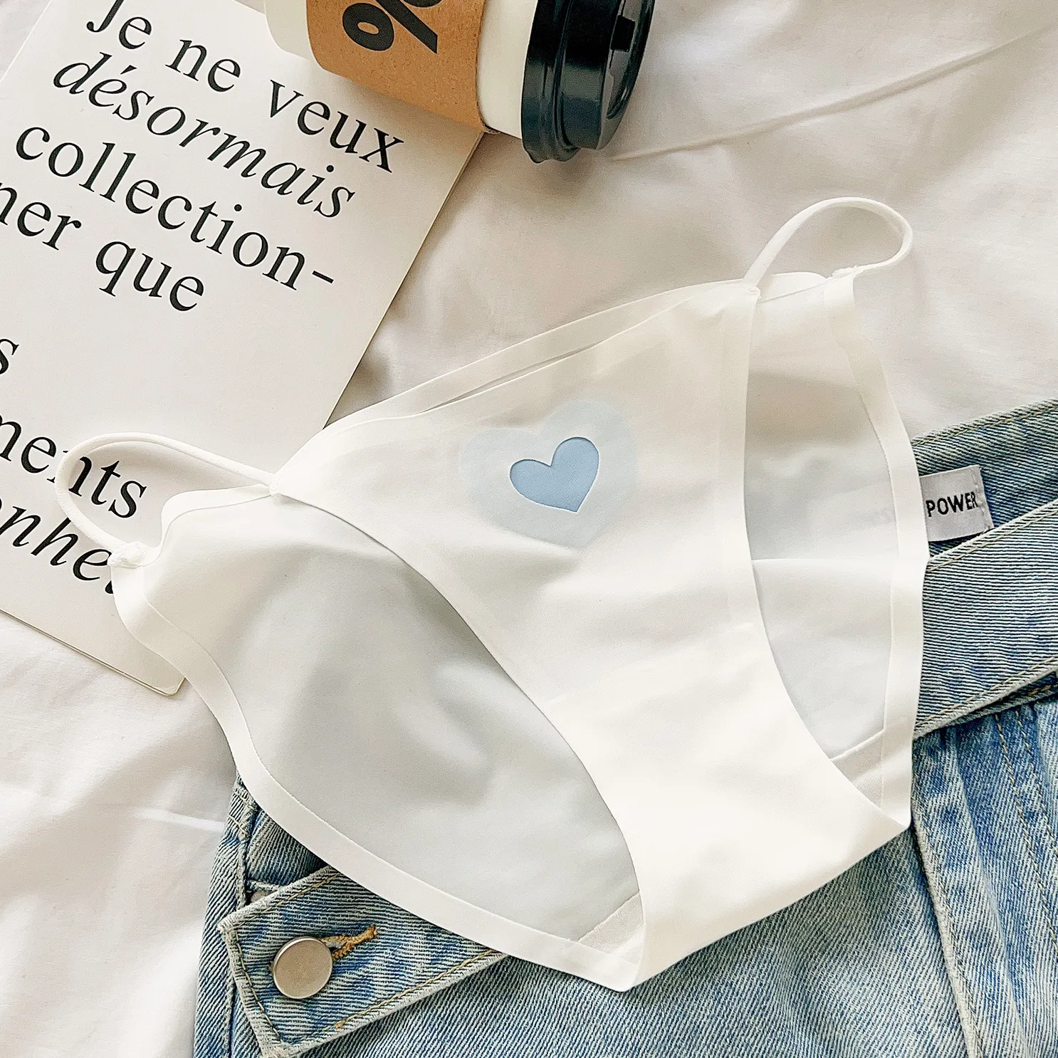 おしゃれ度高め アイスシルク 配色 高級感 オススメ 清新 ショーツ