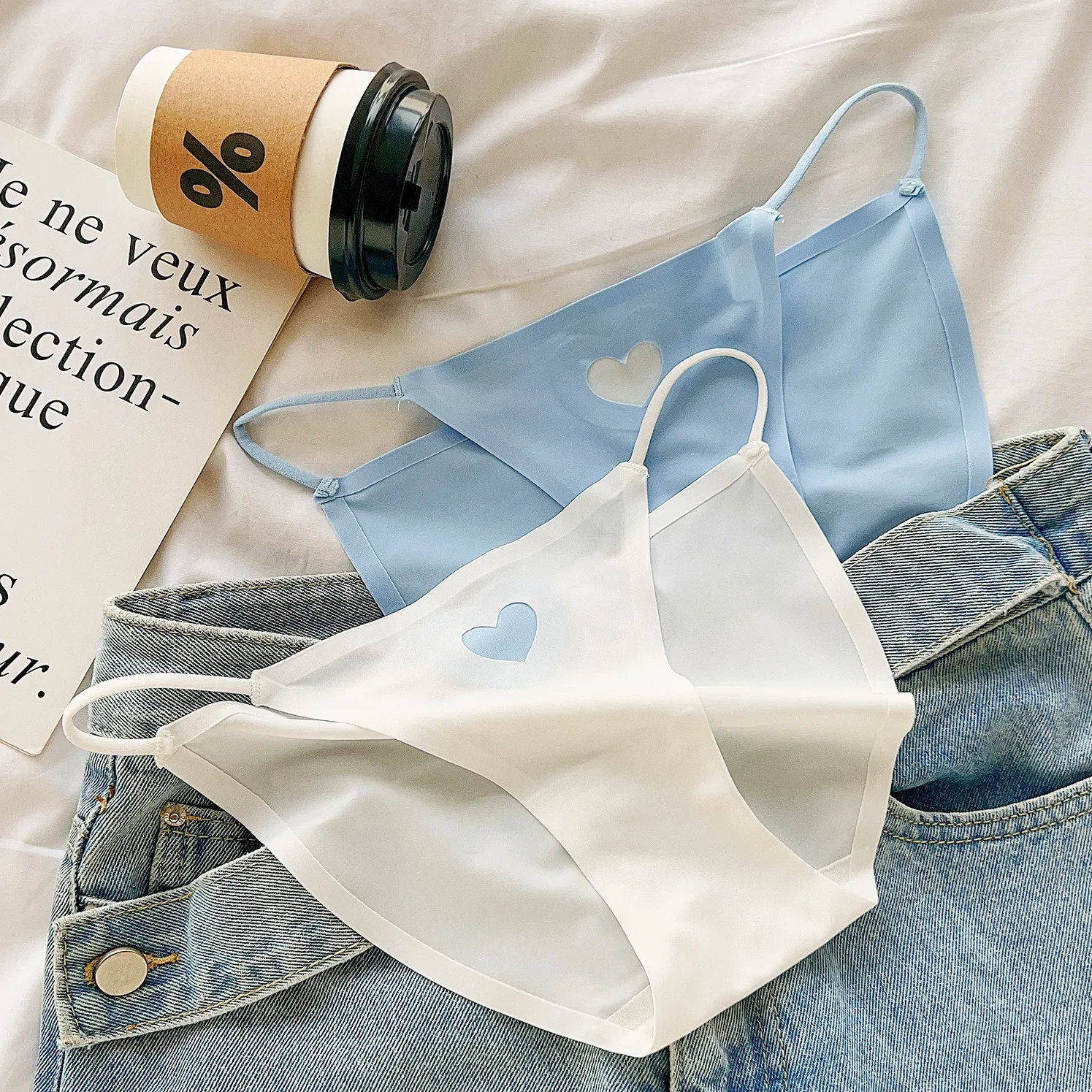 おしゃれ度高め アイスシルク 配色 高級感 オススメ 清新 ショーツ