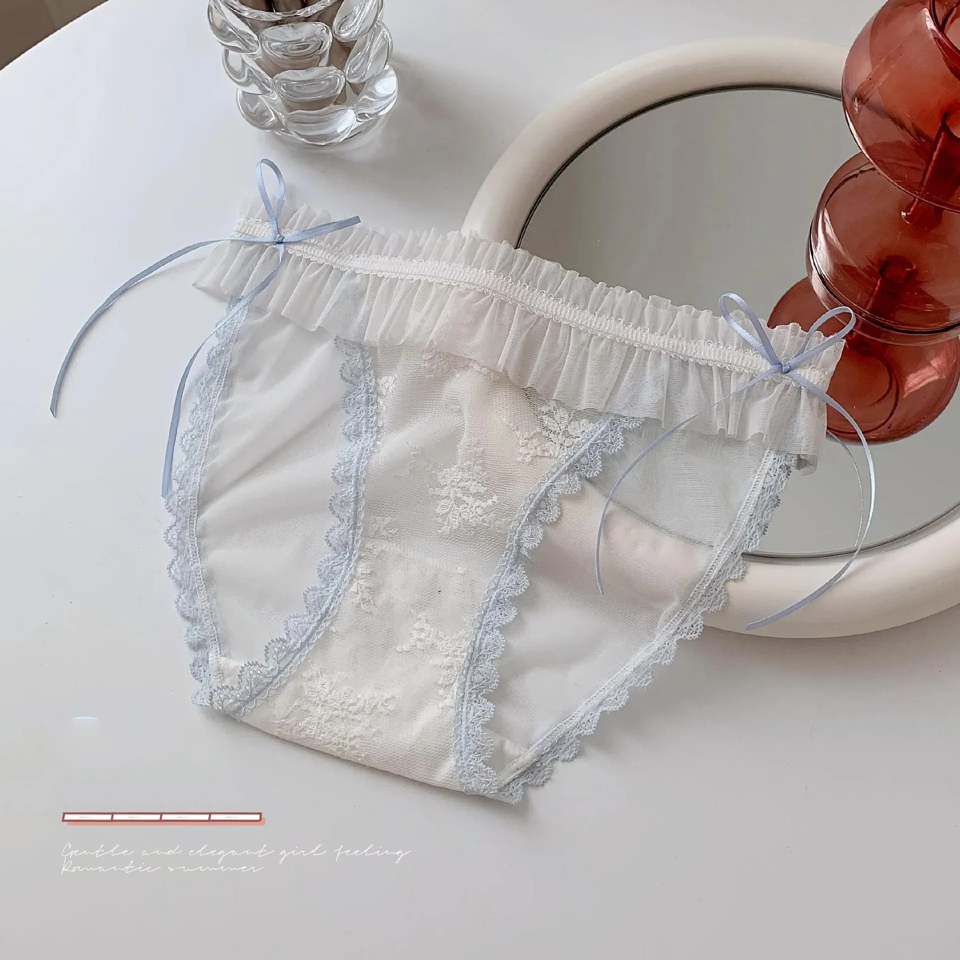 人気を独占中♡ スケスケ リボン 透かし彫り レース セクシー ガーリッシュ ショーツ