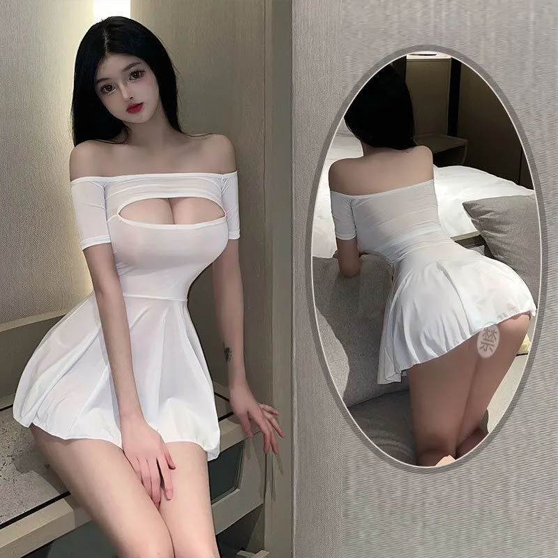 セクシー 夜の営み エロカワ 女っぽさが漂う 柔らかくて優しい印象 誘惑下着 ショーツ付き ベビードール
