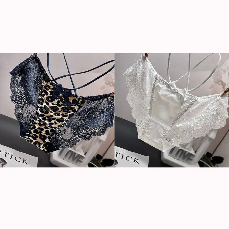 二点入り 人気高い レオパード レース セクシー エロ可愛い 心地よい スタンダート ショーツ