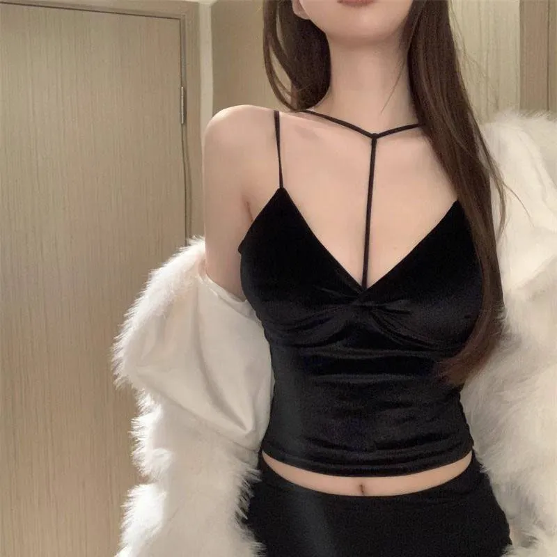 好感度UP 無地 セクシー スリム 柔らかい チャーミング キャミソール