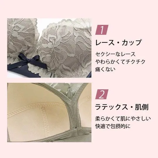 【 3点入り！】小さく見せるブラ ★圧倒的リピ率 ブラジャー 下着 ノンワイヤー ブラ