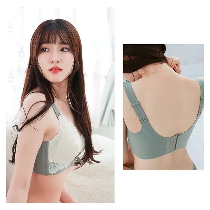 【 3点入り！】小さく見せるブラ ★圧倒的リピ率 ブラジャー 下着 ノンワイヤー ブラ